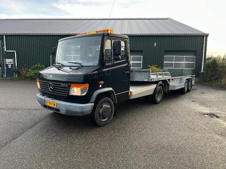 Mercedes-Benz Vario 614 814 BE 12 ton Veldhuizen oplegger, Auto's, Bestelauto's, Bedrijf, Te koop, Bluetooth, Cruise Control, Radio