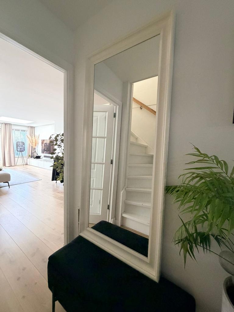 IKEA HEMNES spiegel - Wit, groot formaat, Huis en Inrichting, Woonaccessoires | Spiegels, Gebruikt, 50 tot 75 cm, 150 tot 200 cm