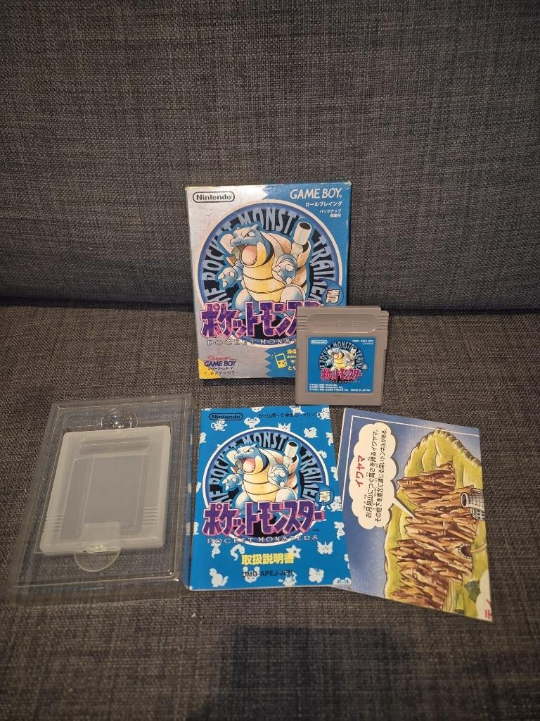 Pokémon Blue Japan – Compleet in Doos (CIB) – Game Boy, Spelcomputers en Games, Games | Nintendo Game Boy, 1 speler, Ophalen of Verzenden