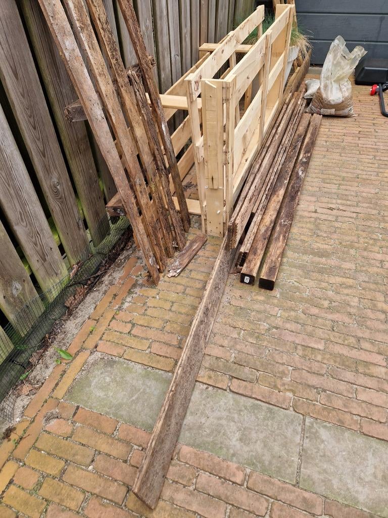 Resthout pallet hout brandhout, Tuin en Terras, Haardhout, Minder dan 3 m³, Ophalen