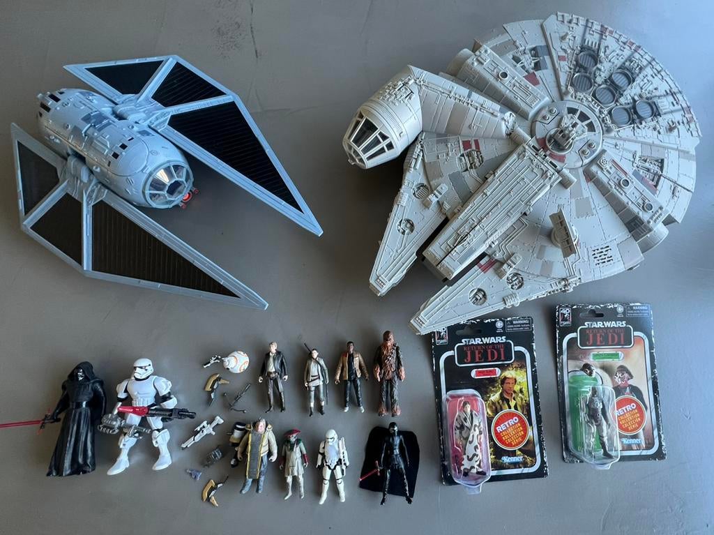 Star Wars Millennium Falcon met figuren, Verzamelen, Star Wars, Gebruikt, Actiefiguurtje, Ophalen of Verzenden