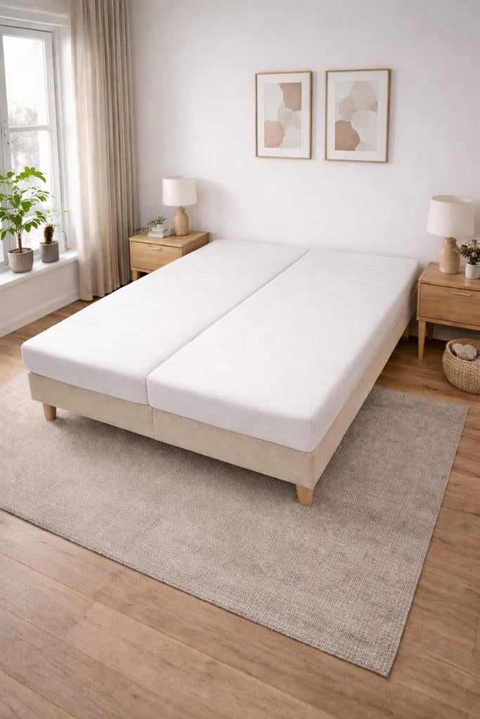 Complete boxspring 180x200 luxe matras hotel kwaliteit, Ophalen, Tweepersoons, 180 cm