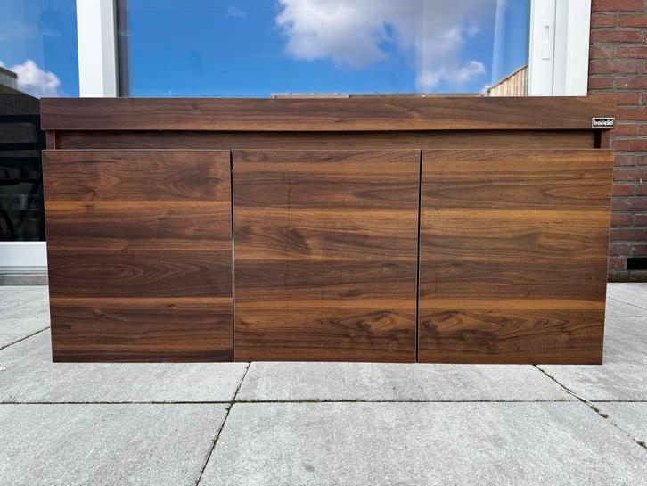 Wastafelonderkast houtlook, Huis en Inrichting, Badkamer | Badkamermeubels, Gebruikt, Wastafelkast, Minder dan 100 cm, 100 tot 150 cm