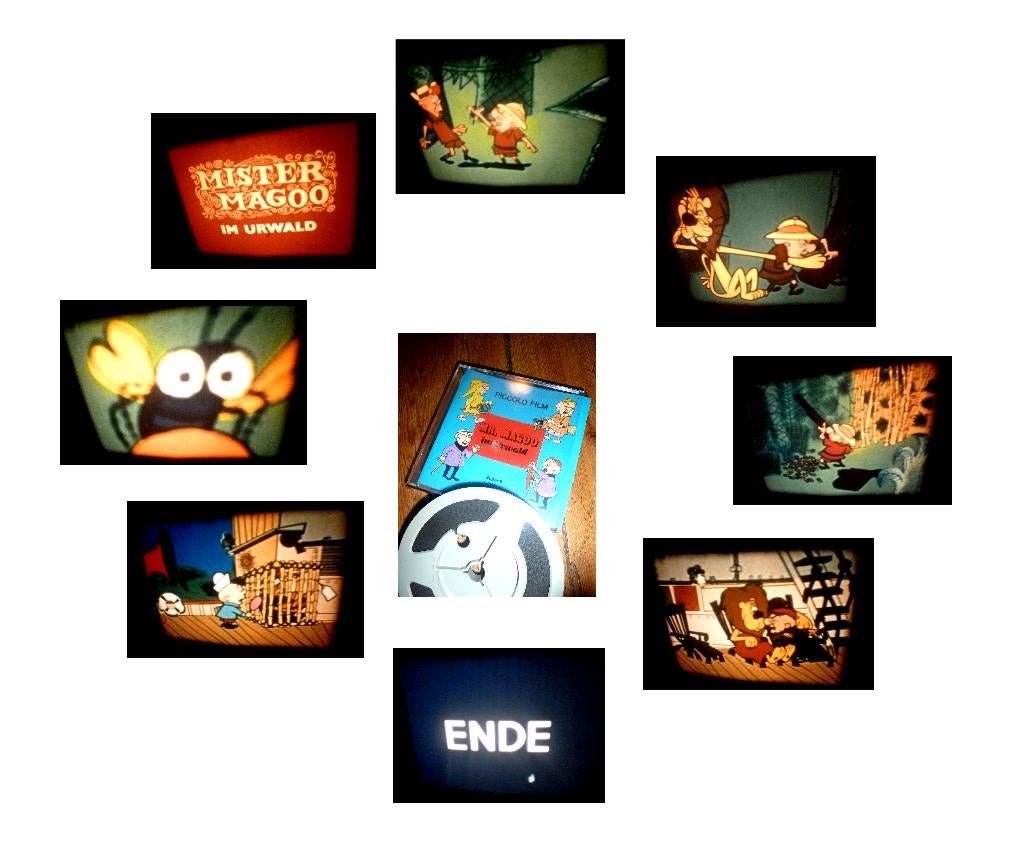 8mm film Magoo in the Jungle - kleur - silent- mooi -, Ophalen of Verzenden, 8mm film