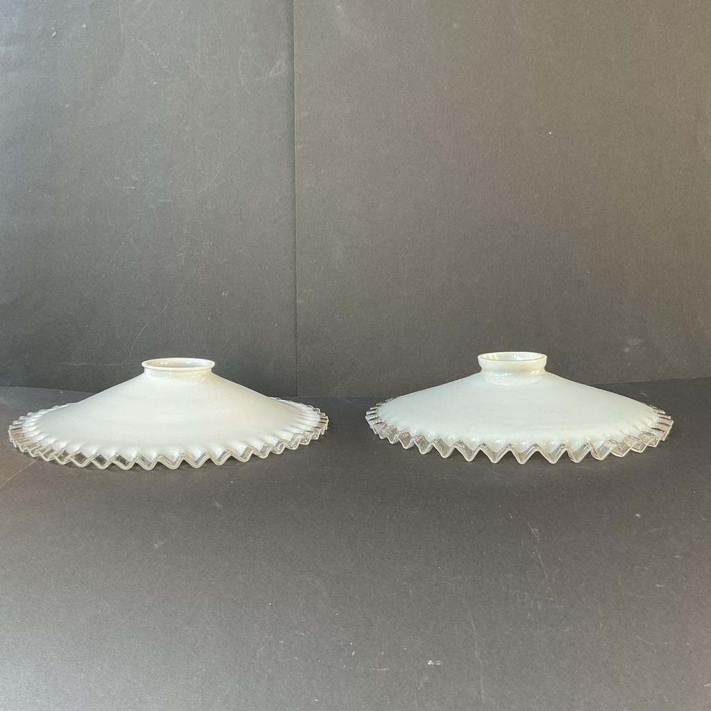 antieke lampenkap 2x opaline,1920, 2 samen€25,goede conditie, Ophalen of Verzenden