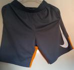 Nike, dri-fit, sportbroek, maat 158, grijs/oranje, Sport- of Zwemkleding, Ophalen of Verzenden, Zo goed als nieuw, Nike