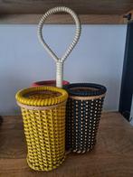 Prachtige vintage retro flessenmand/houder, Antiek en Kunst, Ophalen of Verzenden