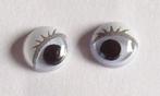 Wiebeloogjes 7 mm met wimpers poppenoogjes plakoogjes, rond, Materiaal, Doorn, Nieuw, Ophalen of Verzenden