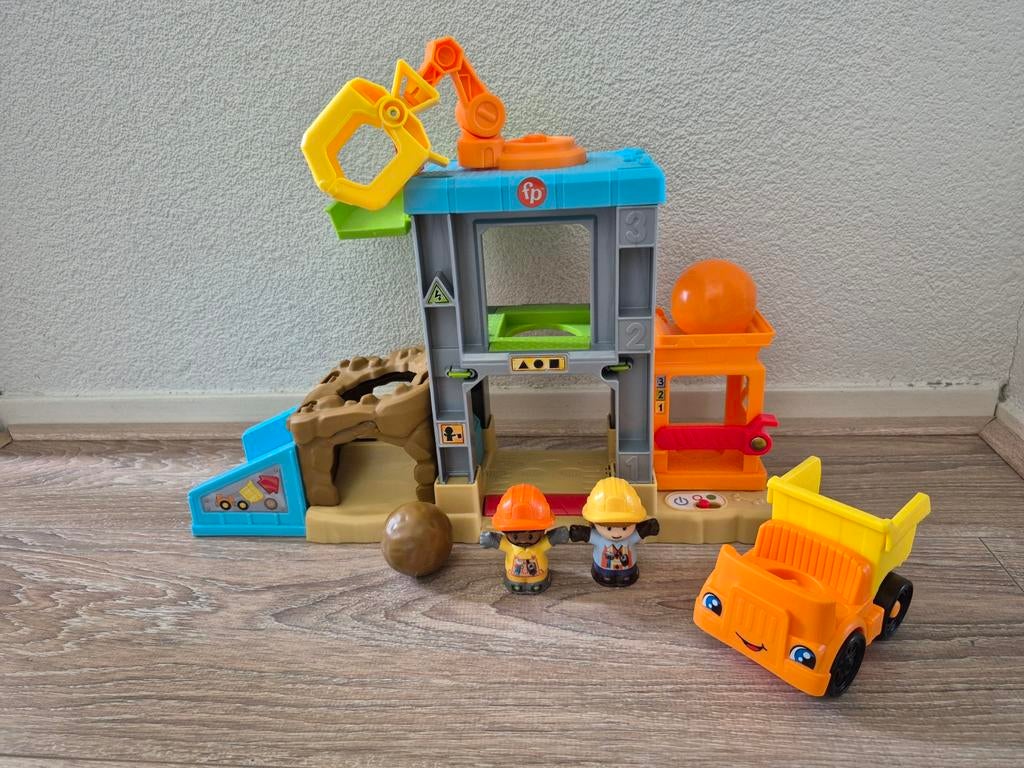 Fisher-Price Little People Bouwplaats, Ophalen of Verzenden, Zo goed als nieuw, Speelset