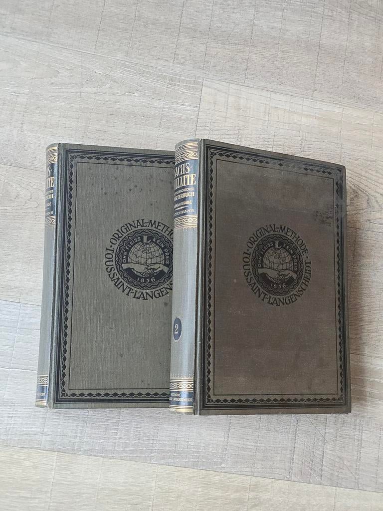 2x Sachs-Villatte Encyklopädisches Wörterbuch Duits <>Frans, Antiek en Kunst, Ophalen of Verzenden