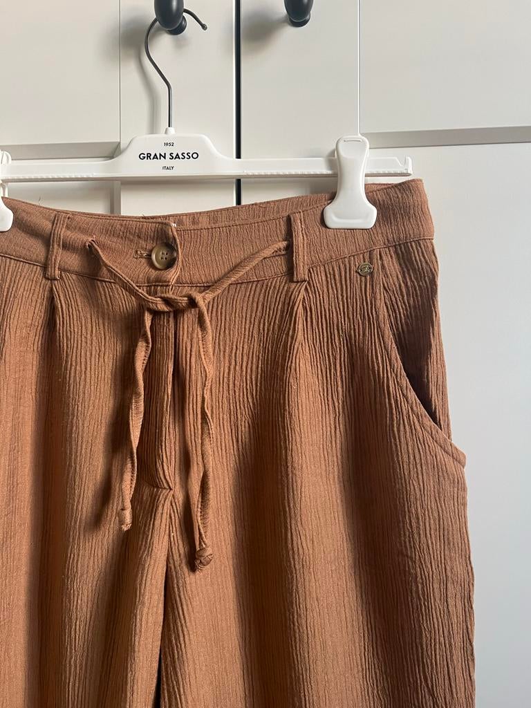 Pure by Zizo Bruine Broek Maat 38, Maat 38/40 (M), Bruin, Ophalen of Verzenden, Lang