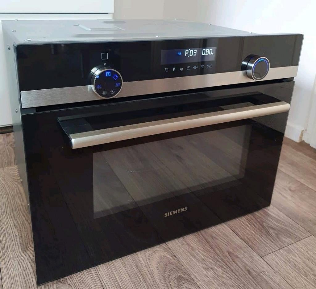 SIEMENS iQ500 combi magnetron/ oven met draaiplateau, Witgoed en Apparatuur, Ophalen, Combimagnetron, Hete lucht, Zo goed als nieuw