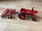 Ertl International Harvester 966 IHC Tractor met werktuig, Ophalen of Verzenden, Gebruikt