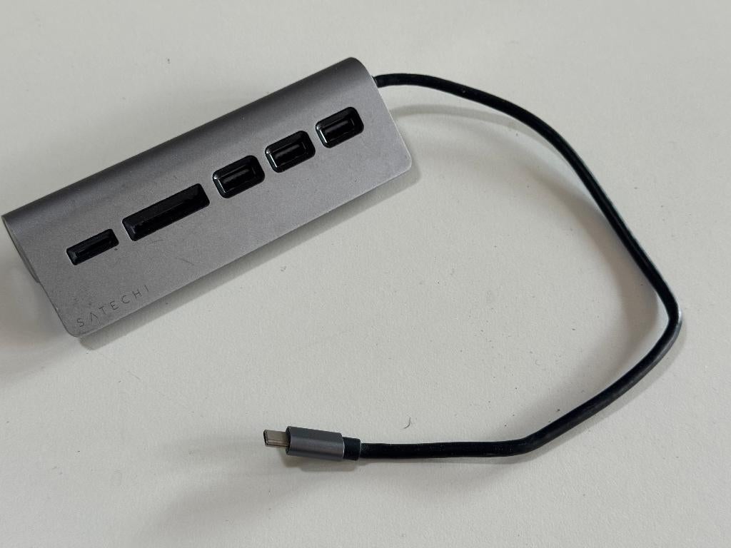Satechi USB-C 3-in-1 Combo Hub, Computers en Software, Dockingstations, Ophalen of Verzenden, Gebruikt, USB-hub
