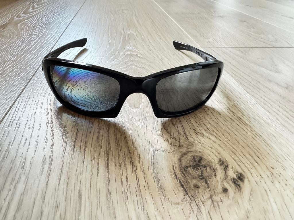 Oakley Five Squared Black Iridium Polarized, Zonnebril, Zwart, Nieuw, Ophalen of Verzenden