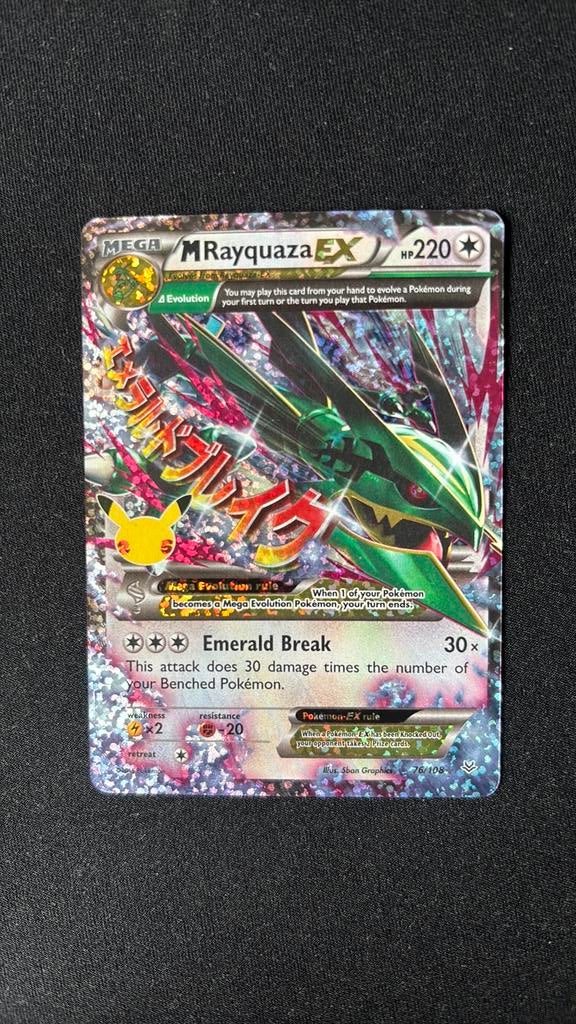 Pokemon M Rayquaza EX 25th Celebrations, Ophalen of Verzenden, Zo goed als nieuw