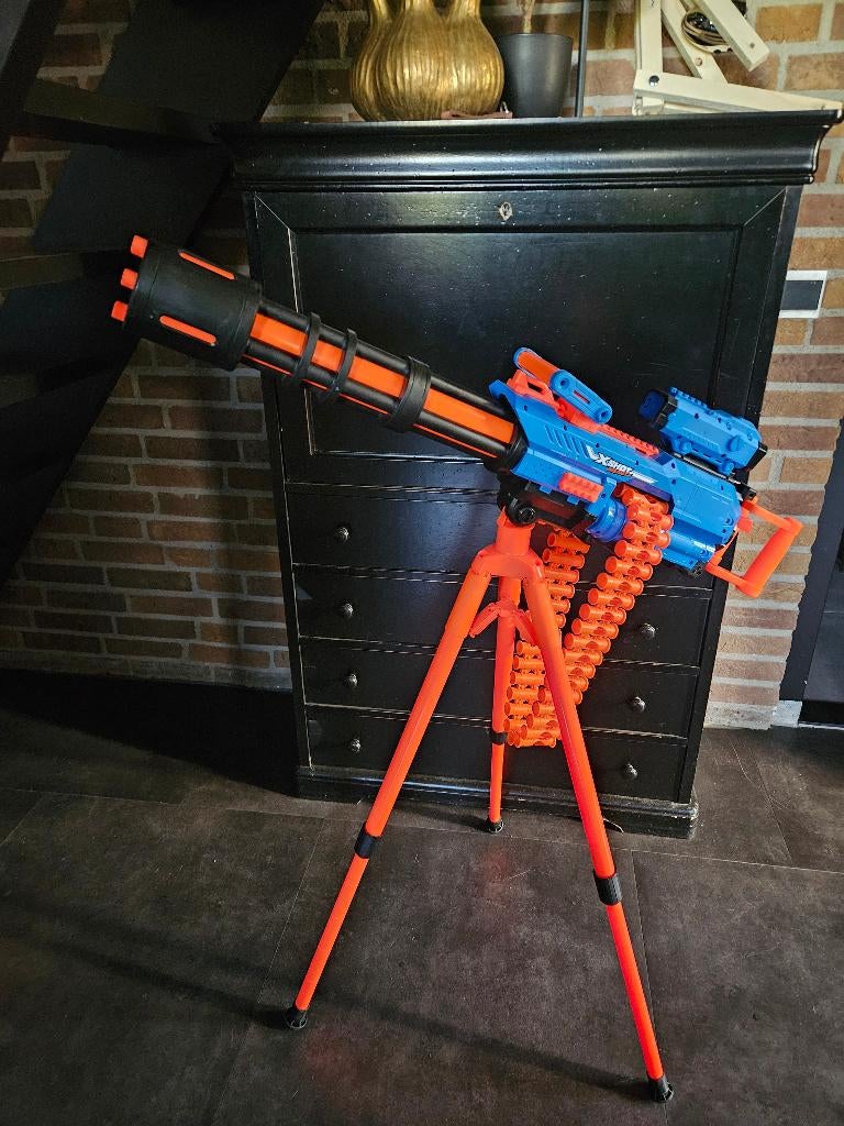 X shot automatisch nerf zgan, Kinderen en Baby's, Speelgoed | Buiten | Actiespeelgoed, Ophalen of Verzenden, Zo goed als nieuw