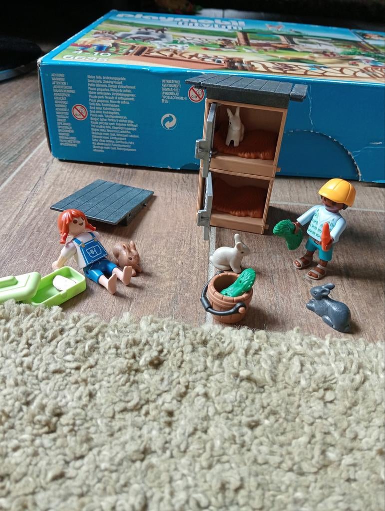 Playmobil country set  70675 konijnenhok, Kinderen en Baby's, Speelgoed | Playmobil, Ophalen of Verzenden