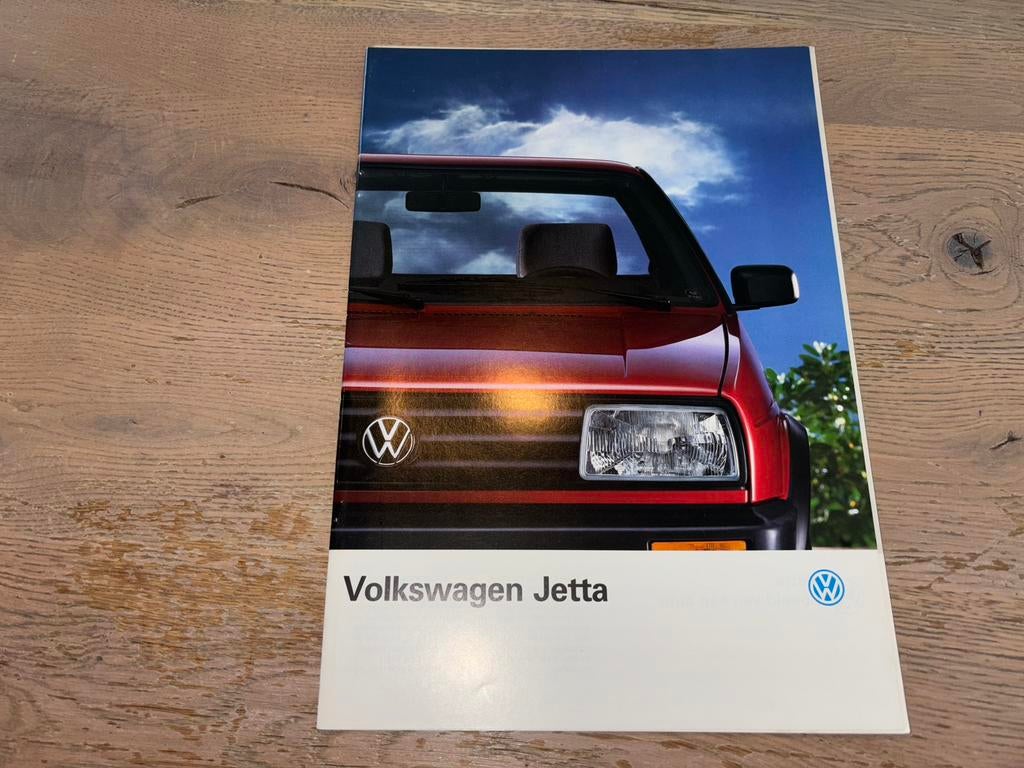 Folder Volkswagen Jetta 1991, Ophalen of Verzenden, Zo goed als nieuw, Volkswagen