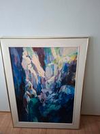 Groot abstract schilderij 'Georges du Verdon', Ophalen of Verzenden