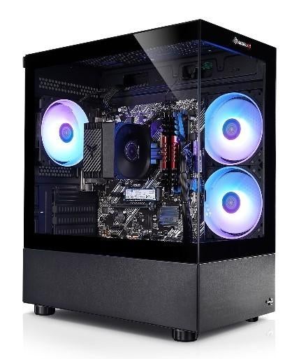 Gaming PC setup incl monitor, bureau en stoel AMD Ryzen 32GB, Ophalen, 32 GB, Zelf gebouwde pc, Zo goed als nieuw