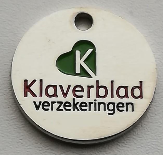 Winkelwagenmuntje van Klaverblad verzekeringen, Ophalen of Verzenden