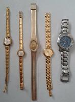 Vijf oude horloges, Ophalen of Verzenden, Gebruikt, Staal, Overige merken