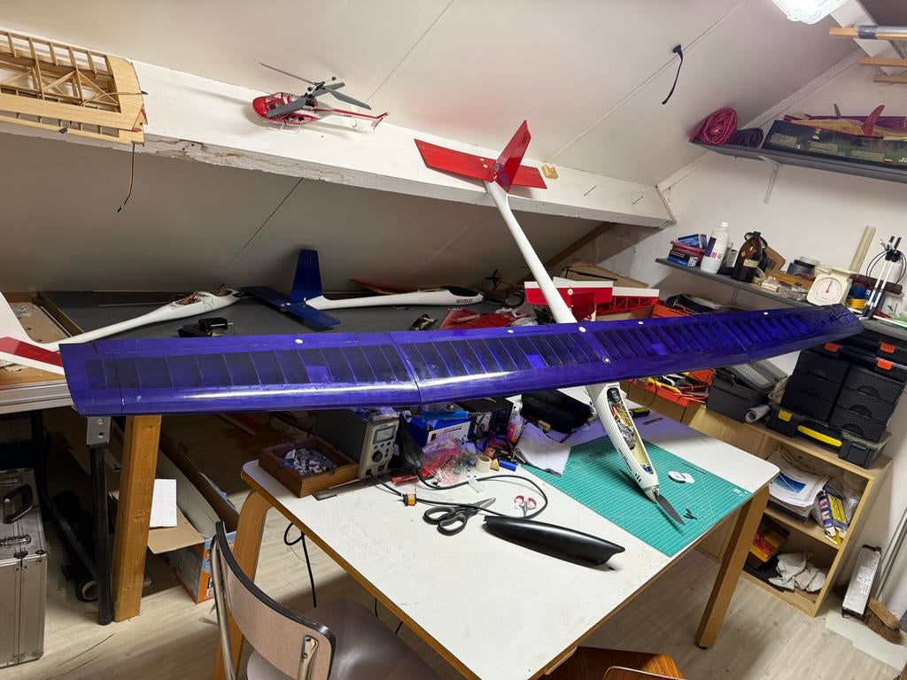 2x Multiplex Alpha 27 Zwever (270 cm), Hobby en Vrije tijd, Gebruikt, Groter dan 1:72, Vliegtuig, Ophalen