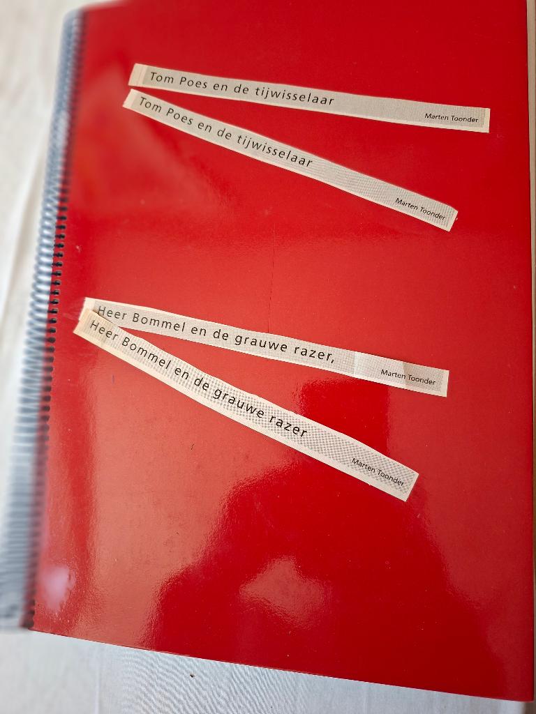 plakboek Tom Poes en tijwisselaar,Bommel en de grauwe razer, Eén stripboek, Ophalen of Verzenden