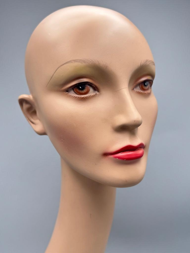 Vintage mannequin hoofd, Antiek en Kunst, Verzenden