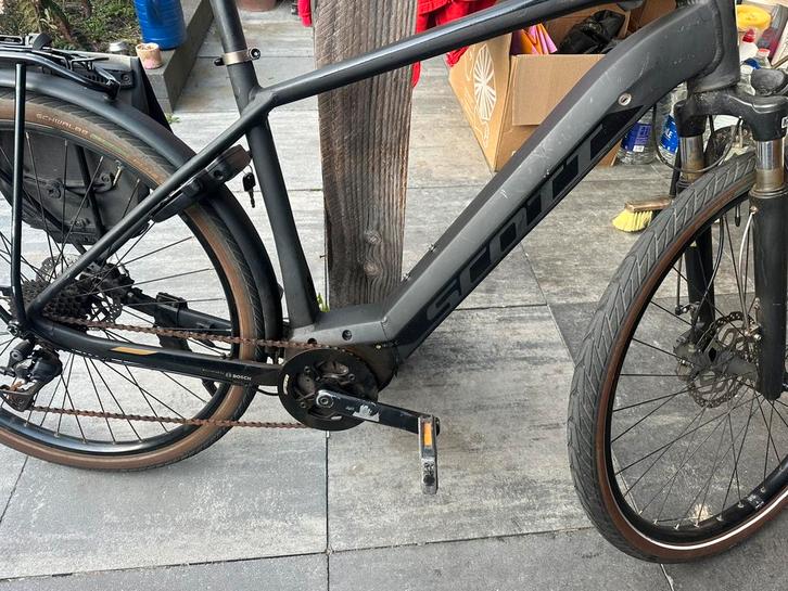 Elektrische fiets scott active bosch middenmotor 500wh accu, Fietsen en Brommers, Elektrische fietsen, Zo goed als nieuw, Overige merken