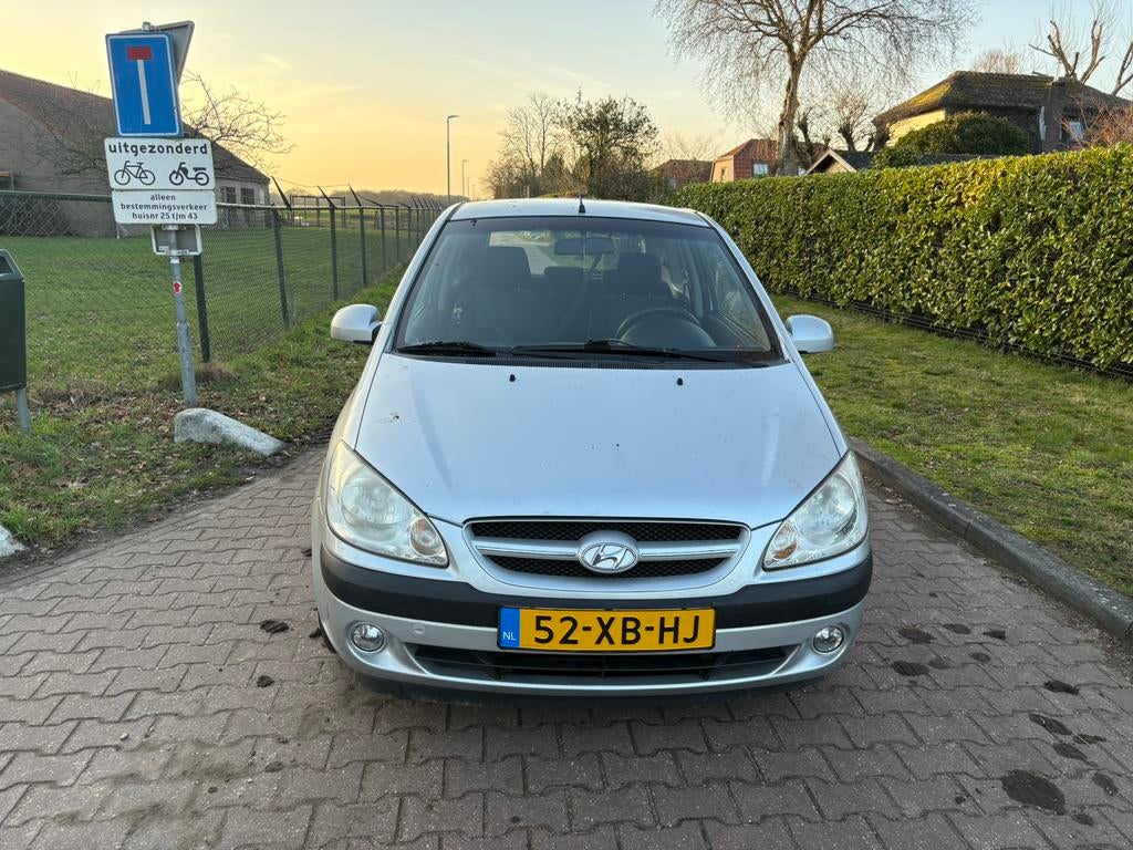 Hyundai Getz 1.4 3DRS AUT 2007 Grijs, 40 €/maand, 4 cilinders, Origineel Nederlands, Bedrijf