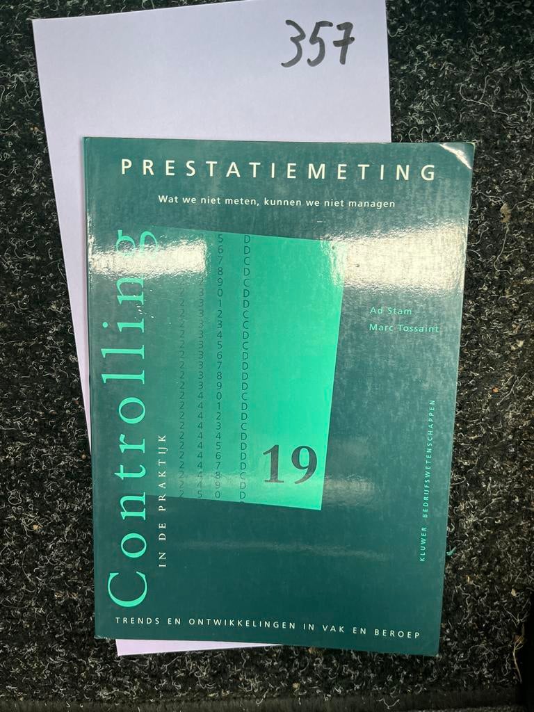 Controlling in de Praktijk: Prestatiemeting, Ophalen of Verzenden, Zo goed als nieuw, Accountancy en Administratie
