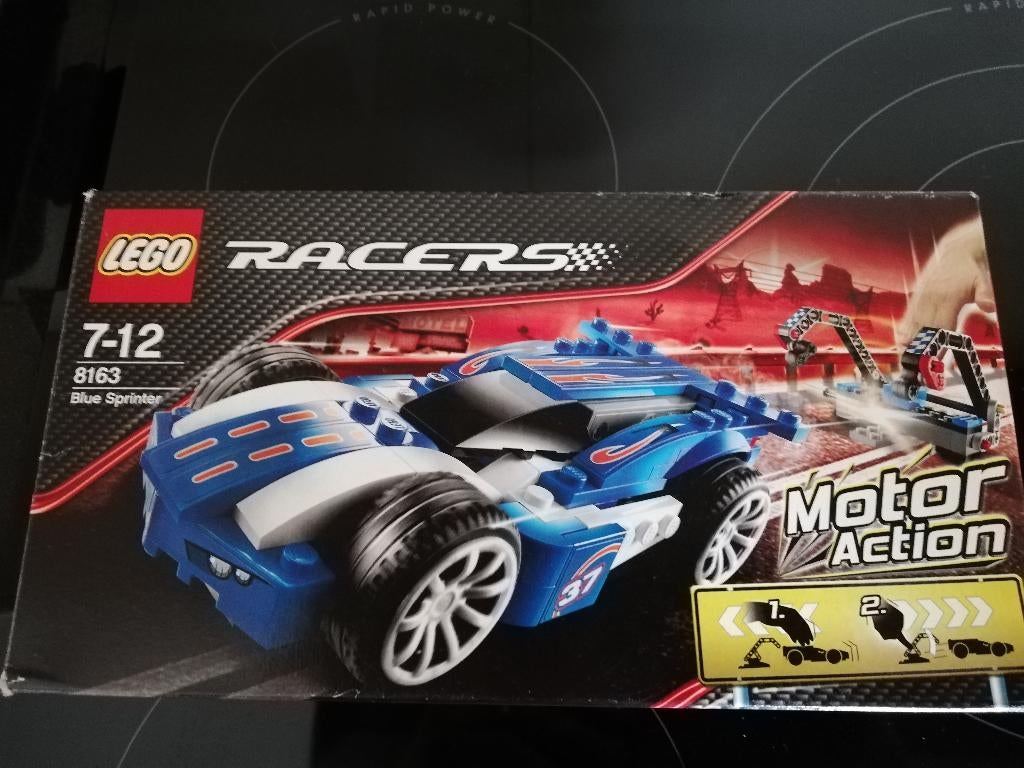 Lego Racers 8163 Blue Sprinter, helemaal compleet € 11,00, Compleet, City, Lego, Ophalen of Verzenden