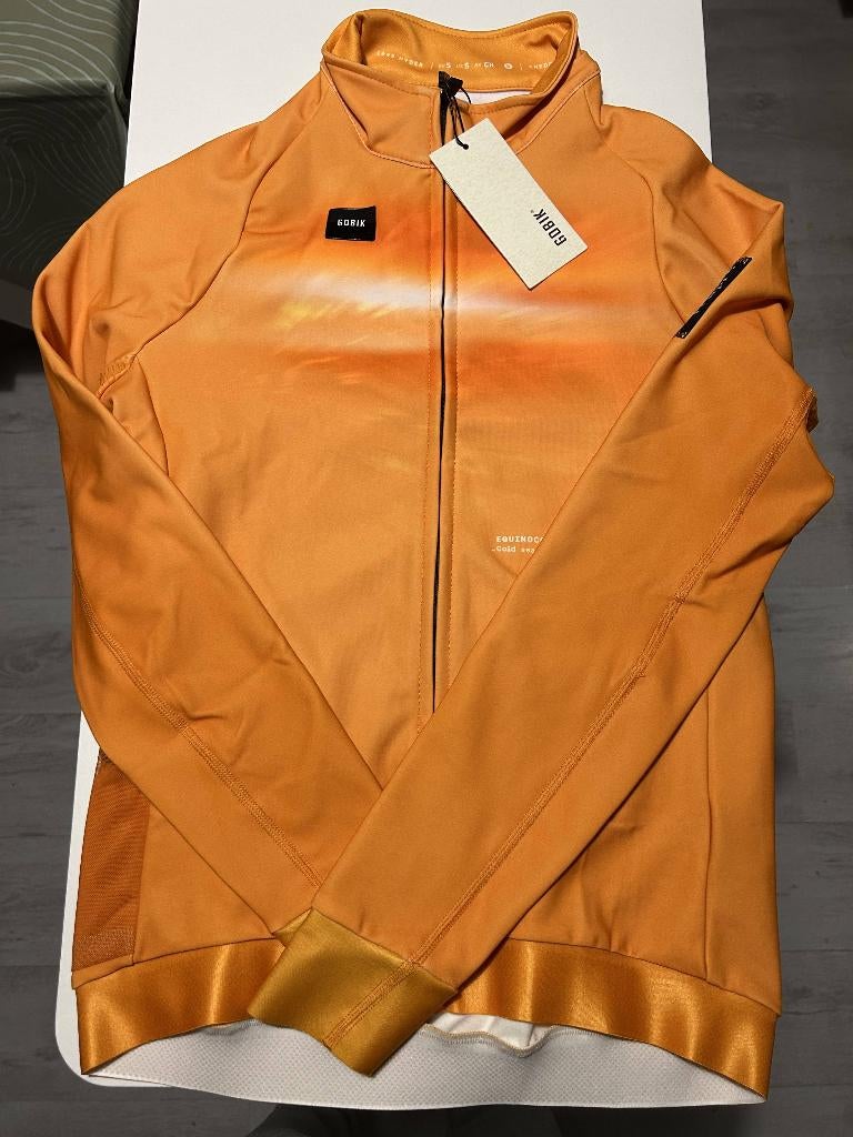 GOBIK Hyder Long Sleeve Jersey Cheddar heren S, Fietsen en Brommers, Fietsaccessoires | Fietskleding, S, Heren, Nieuw, Ophalen of Verzenden
