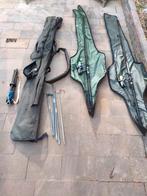Hengel hoezen+ 2 karper hengels, Ophalen of Verzenden