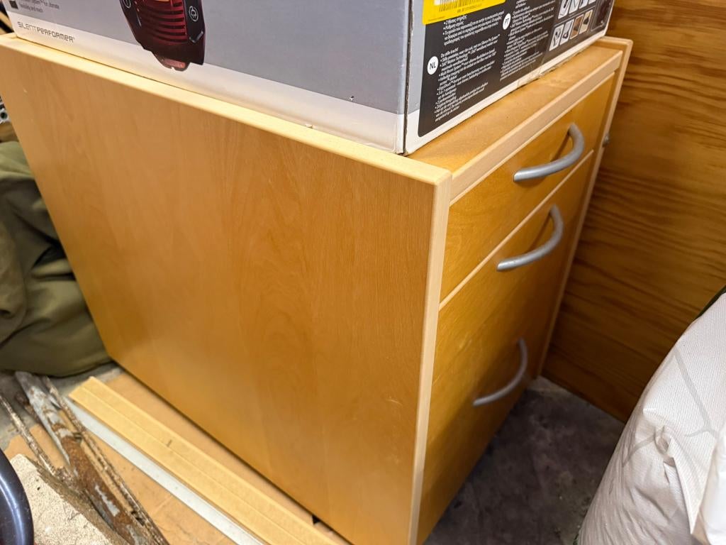 IKEA Effektiv ladenkast op wielen (60h, 65d, 43b), Ophalen, Minder dan 50 cm, Gebruikt, 3 of 4 laden