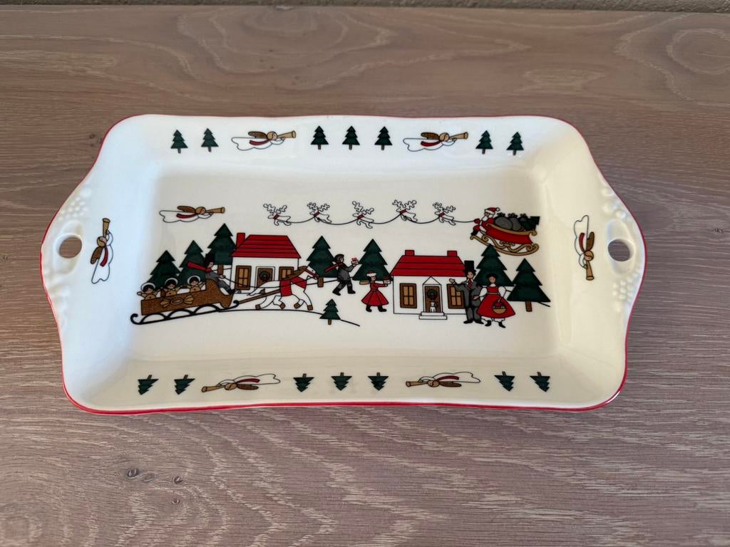 Wedgwood Mason’s Christmas Village, serveerschaal, Antiek en Kunst, Ophalen of Verzenden