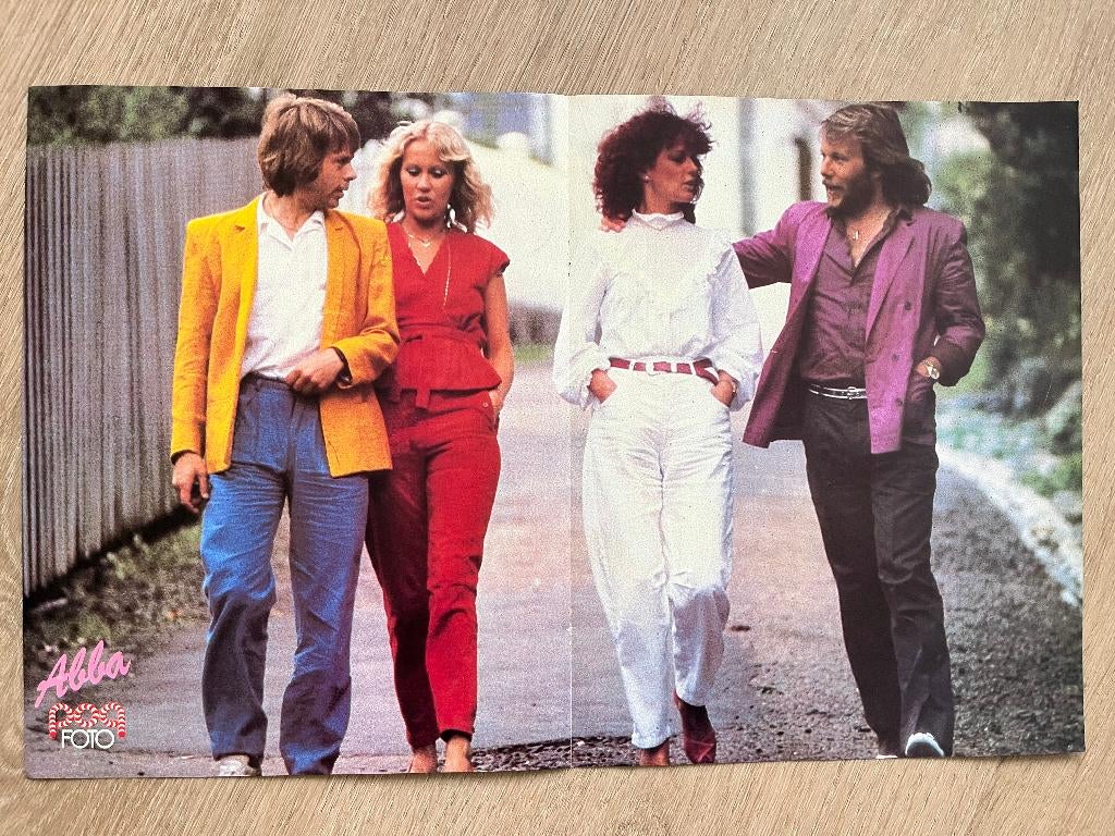 ABBA poster uit Popfoto, Ophalen of Verzenden, Zo goed als nieuw, Poster, Artwork of Schilderij