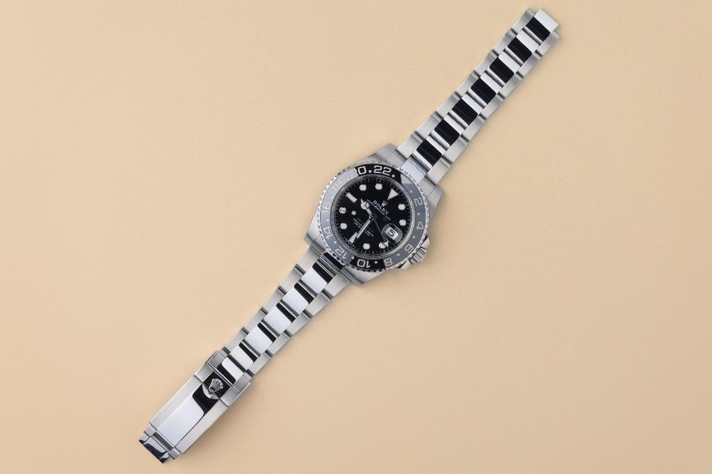 Rolex GMT-Master II 116710LN Full set, Ophalen, Staal, Polshorloge, Zo goed als nieuw