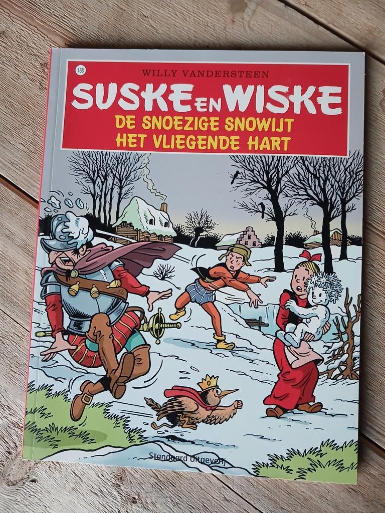 Suske & Wiske - de snoezige snowijt/het vliegende hart, Boeken, Eén stripboek, Ophalen of Verzenden, Gelezen