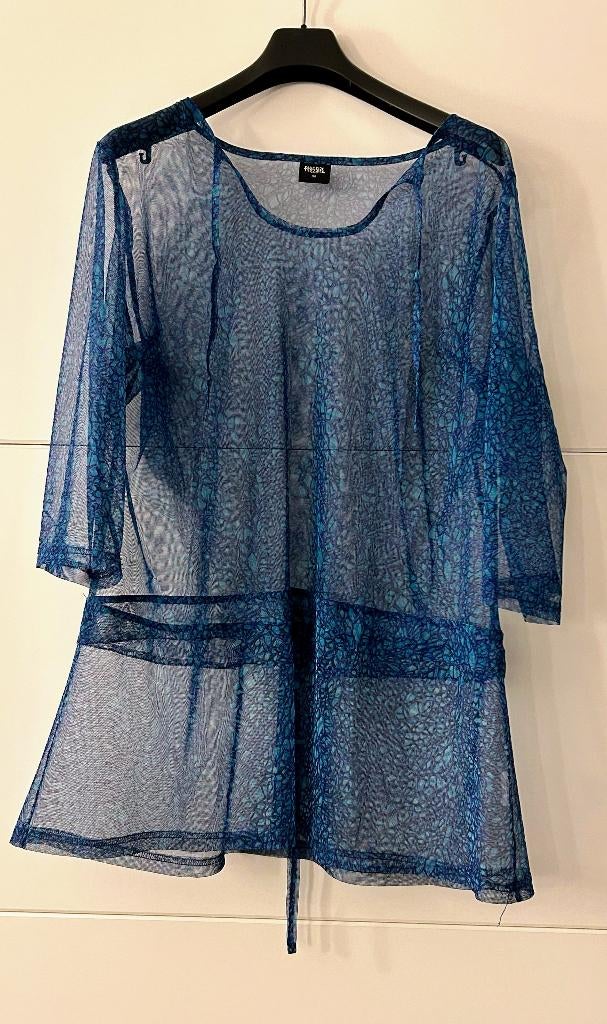 Plus Size Woman transparante blauwe blouse, Kleding | Dames, Grote Maten, Blauw, Blouse of Tuniek, Ophalen of Verzenden, Zo goed als nieuw