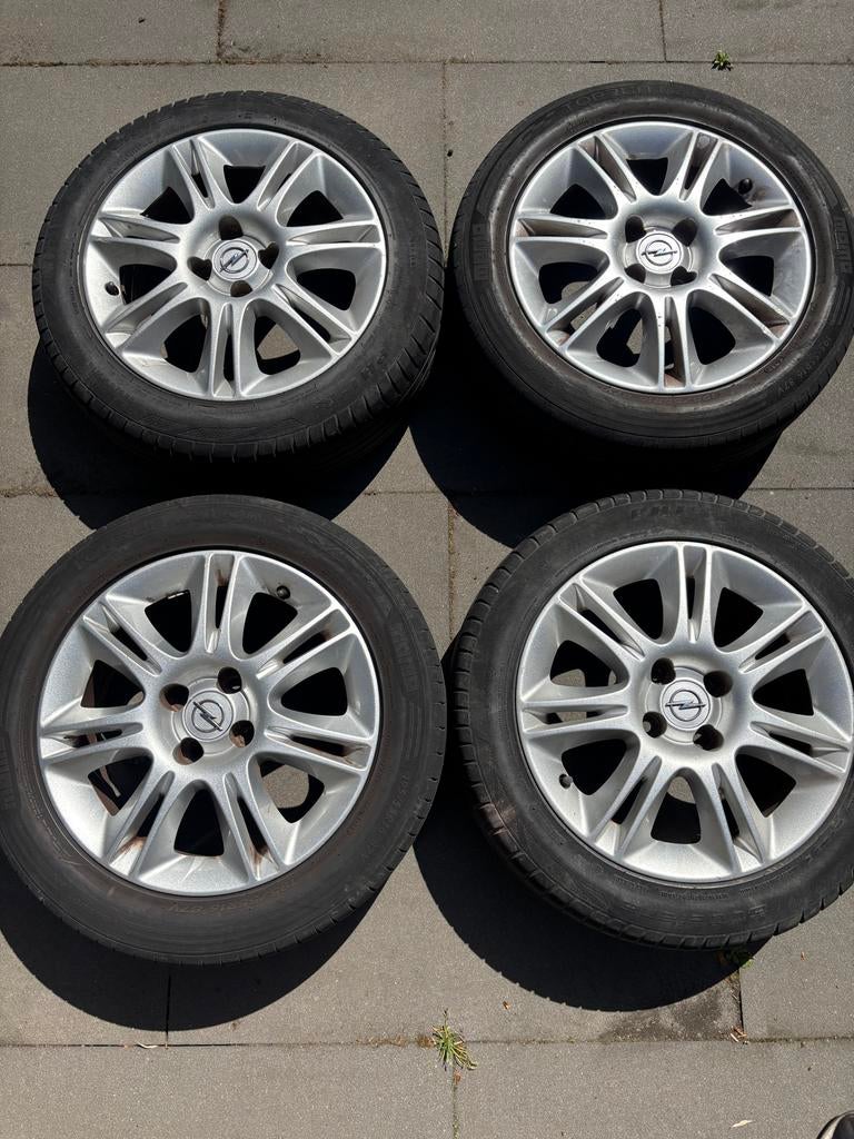 Velgen Opel Corsa D 195/55R16, Auto-onderdelen, Ophalen, Gebruikt, 16 inch, Banden en Velgen