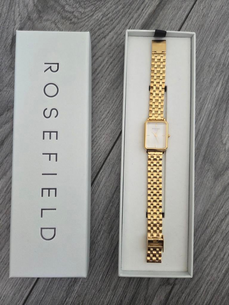 Rosefield horloge goudkleurig, Sieraden, Tassen en Uiterlijk, Horloges | Dames, Ophalen, Staal, Overige merken