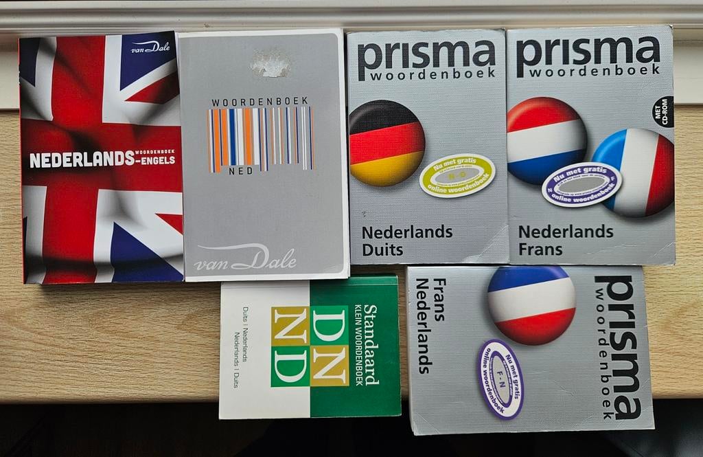 6x Prisma en Van Dalen woordenboek engels, frans, duits, Ophalen of Verzenden, Zo goed als nieuw, Prisma of Spectrum, Duits