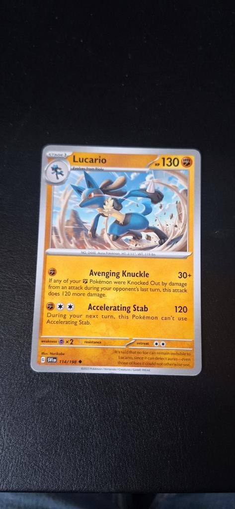 Pokémon kaart Lucario 114/198, Ophalen of Verzenden