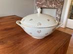 Soep terrine schaal Bavaria 10 wit met gouden bloemetjes, Antiek en Kunst, Antiek | Schalen, Ophalen of Verzenden