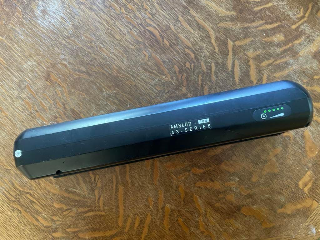 Extra dikke Bafang Batterij 600Wh 43V 14Ah met lader., Ophalen, Gebruikt