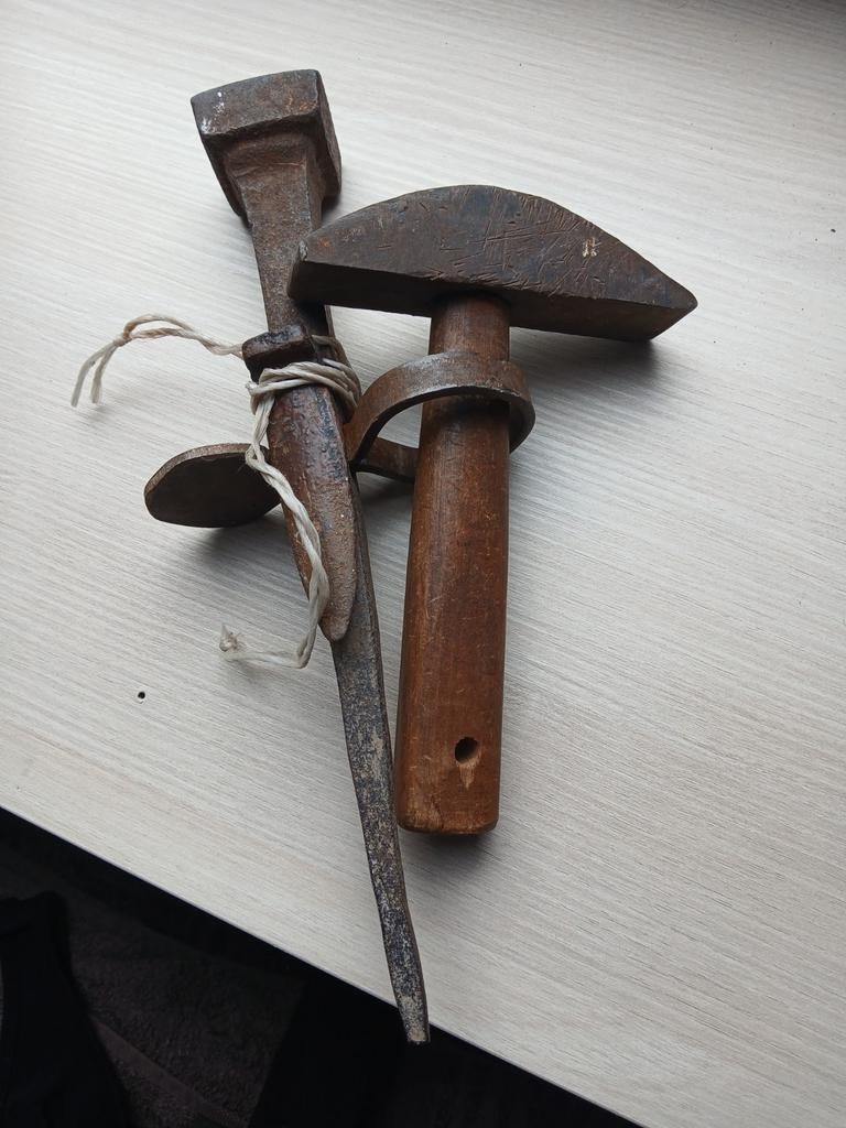 haar spit en haarhamer, Antiek en Kunst, Antiek | Gereedschap en Instrumenten, Ophalen of Verzenden