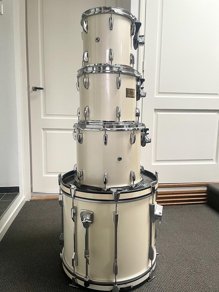 Pearl drumkit, Ahead drumhoezen, Paiste cymbals, Muziek en Instrumenten, Drumstellen en Slagwerk, Ophalen of Verzenden, Gebruikt
